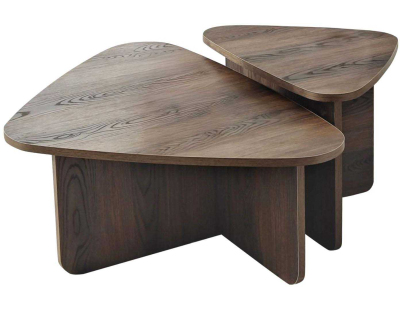 Table basse en aggloméré Ballare Set (Noyer)