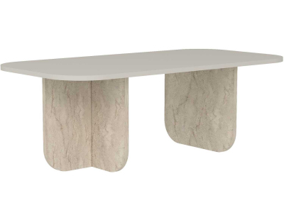 Table basse en aggloméré Becaj (Effet pierre et travertine)