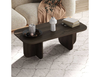 Table basse en aggloméré Becaj (Noyer)