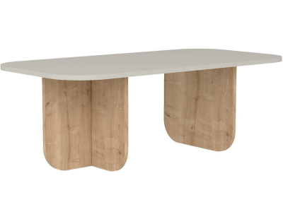 Table basse en aggloméré Becaj (Effet pierre et chêne)