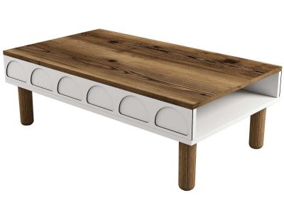 Table basse en aggloméré Bohem (Blanc)
