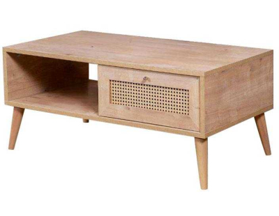 Table basse en aggloméré Calvin (Chêne)