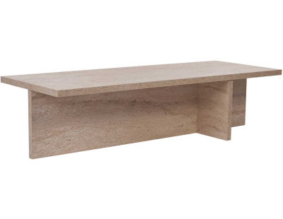 Table basse en aggloméré Harbor (Travertine)
