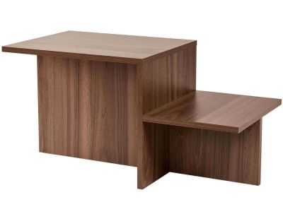 Table basse en aggloméré 80 x 40 x 40 cm Harmony (Noyer)