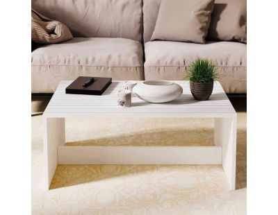 Table basse en aggloméré Lenna (Blanc)