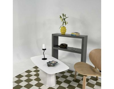 Table basse en aggloméré Lilyum Large (Blanc)