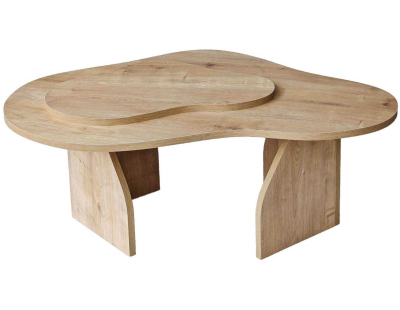 Table basse en aggloméré Melted (Chêne)