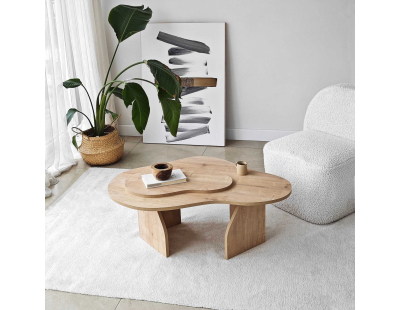 Table basse en aggloméré Melted (Chêne)