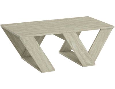 Table basse en aggloméré Pipra (Travertine)