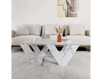 Table basse en aggloméré Pipra (Marbre Carrara)