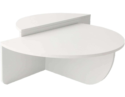 Table basse en aggloméré Podium (Blanc)