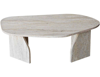 Table basse en aggloméré Rock (Travertine)