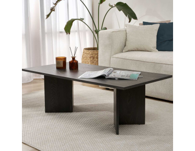 Table basse en aggloméré Sabin (Bois noir)
