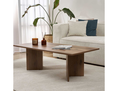 Table basse en aggloméré Sabin (Noyer vielli)