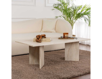 Table basse en aggloméré Sabin (Travertine)