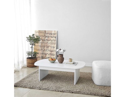 Table basse en aggloméré Theseus (Blanc)