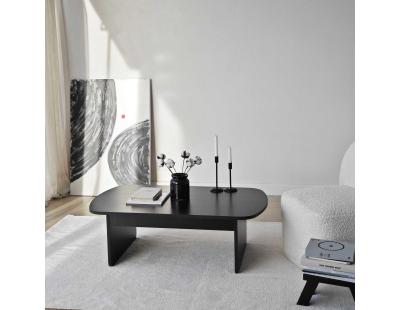 Table basse en aggloméré Theseus (Noir)