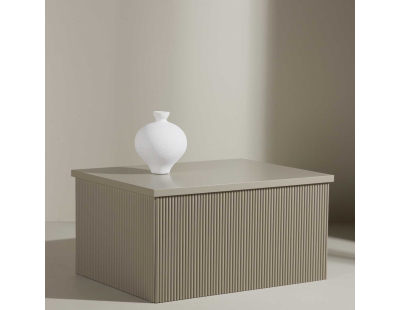 Table basse beige Lenox (80 x 60 x 40 cm)