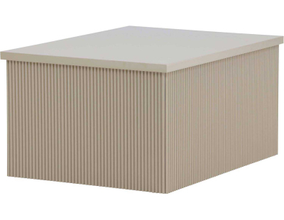 Table basse beige Lenox (80 x 60 x 40 cm)