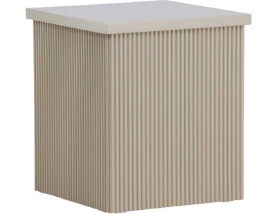 Table basse beige Lenox (40 x 40 x 45 cm)
