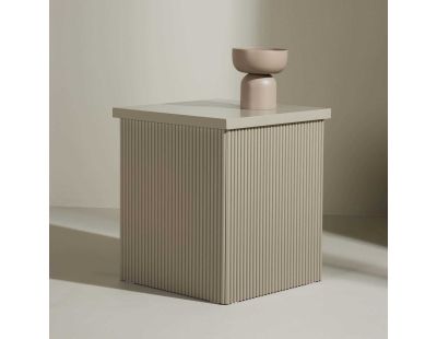 Table basse beige Lenox (40 x 40 x 45 cm)