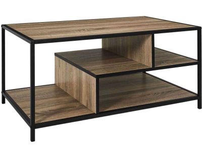 Table basse en bois et métal Edison