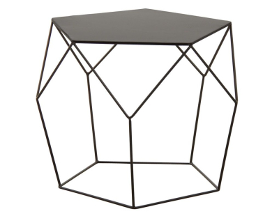 Table basse design en métal noir