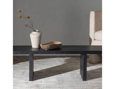 Table basse en hévéa 120 x 38 cm Yakunik