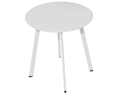 Table basse de jardin en acier Massai 45 cm (Blanc)