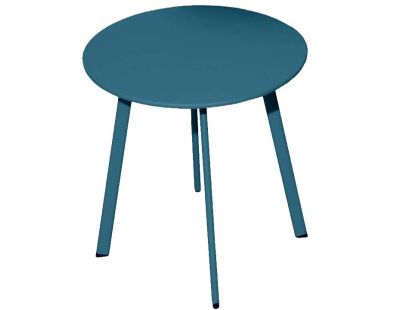 Table basse de jardin en acier Massai 45 cm (Bleu)