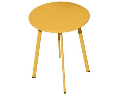 Table basse de jardin en acier Massai 50 cm (Miel)