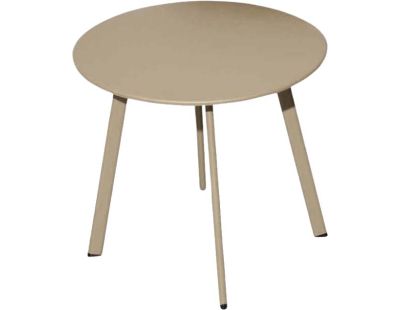 Table basse de jardin en acier Massai 40 cm (Sable )