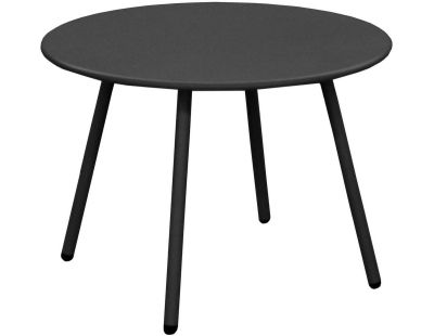 Table basse jardin ronde en acier Rio 50 cm (Graphite)