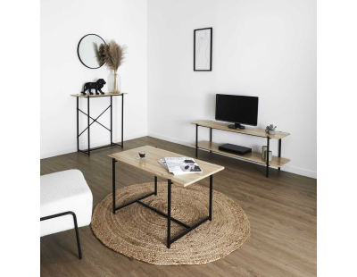 Table basse en mdf et métal Loka