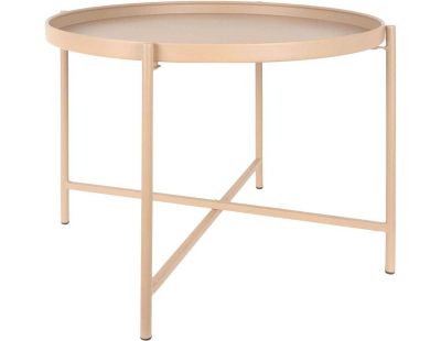 Table basse en métal Meseta (Marron clair)