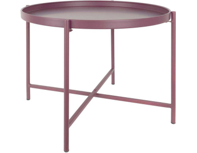 Table basse en métal Meseta (Mauve foncé)