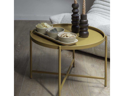 Table basse en métal Meseta (Ocre)