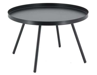 Table basse en métal (Ø 50 H 31.5 Noir)