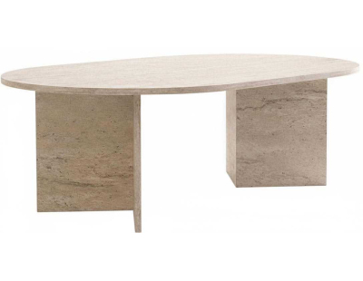 Table basse ovale en aggloméré Oscar