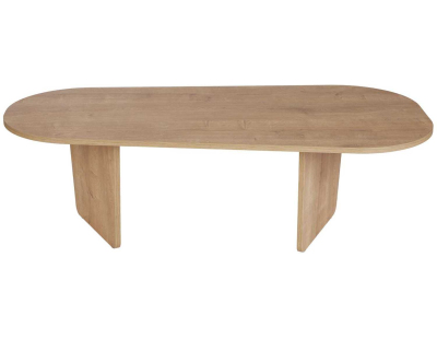 Table basse ovale en aggloméré Ovalis (Chêne)