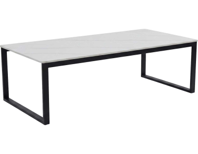 Table basse 120 x 60 cm en pierre frittée Estelle