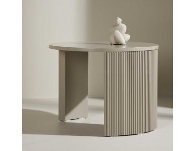 Table basse ronde ø60 cm Bristol (Beige)