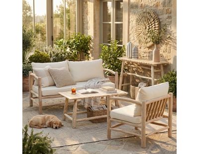 Table basse en teck naturel Arthur