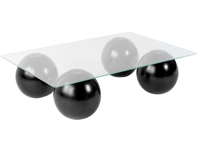 Table basse en verre 110 x 75 x 30 cm Sera
