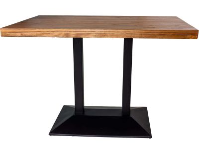 Table bistrot double pied 110 x 60 x 75 cm