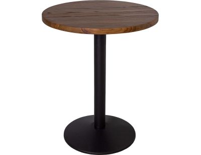 Table bistrot ronde plateau en bois d'orme 60 x 75 cm