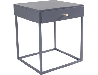 Table de chevet en acier Bakal (Gris)