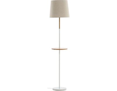 Table de chevet en acier avec lampe intégrée Hattman