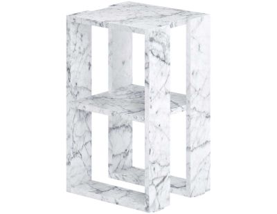 Table de chevet en aggloméré Lonie (Carrara Marble)
