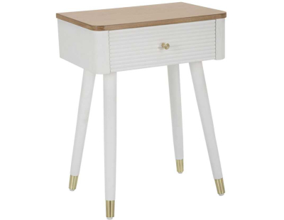 Table de chevet en bois de frêne Matera 45 x 32 x 62 cm